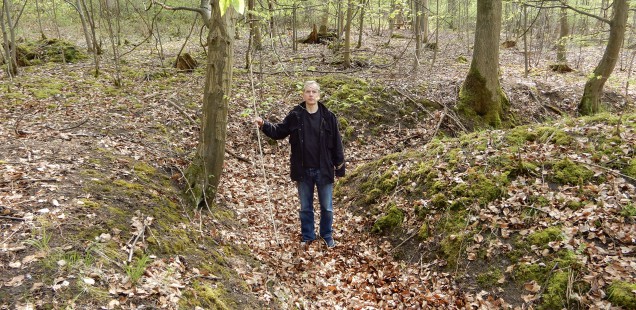 Splittergraben für Zwangsarbeiter im Stadtwald Zuffenhausen, Foto: Möller