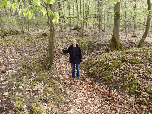 Splittergraben für Zwangsarbeiter im Stadtwald Zuffenhausen, Foto: Möller